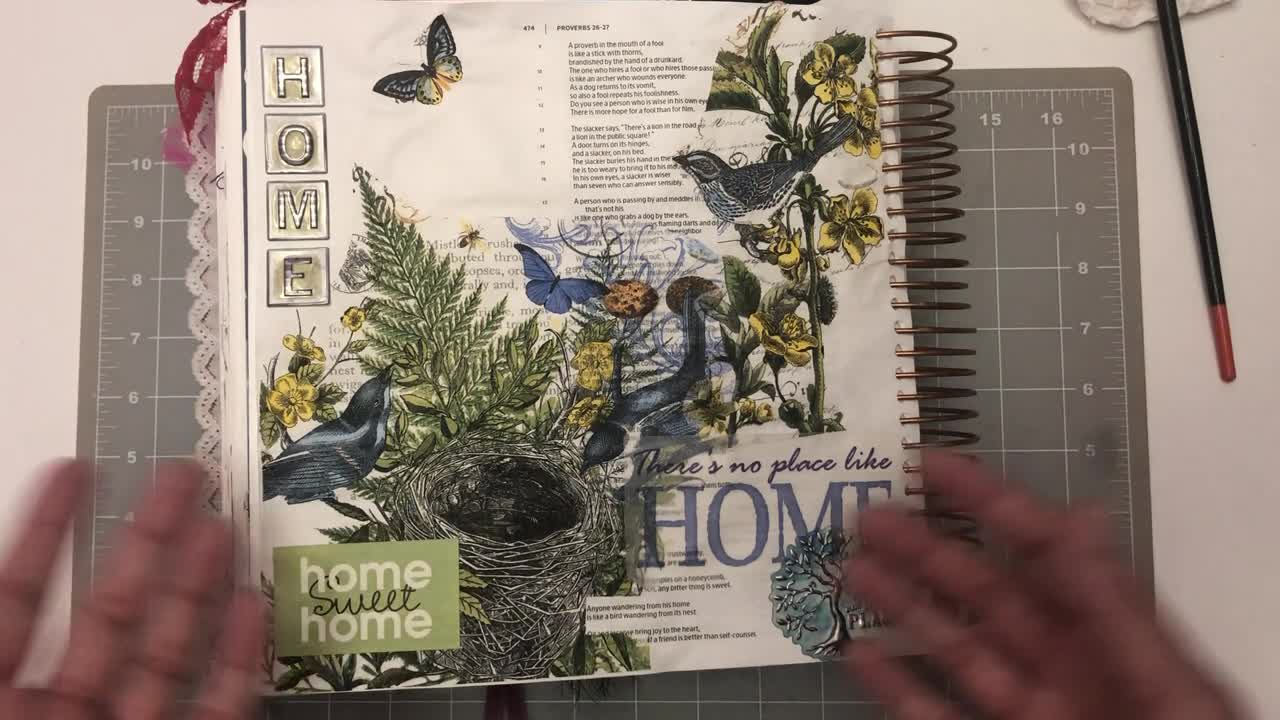Let's Bible Journal Proverbs 27:8 (from Lovely Lavender Wishes)