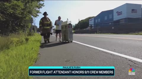 This former flight attendant uses a beverage cart to honor 9/11 crew members