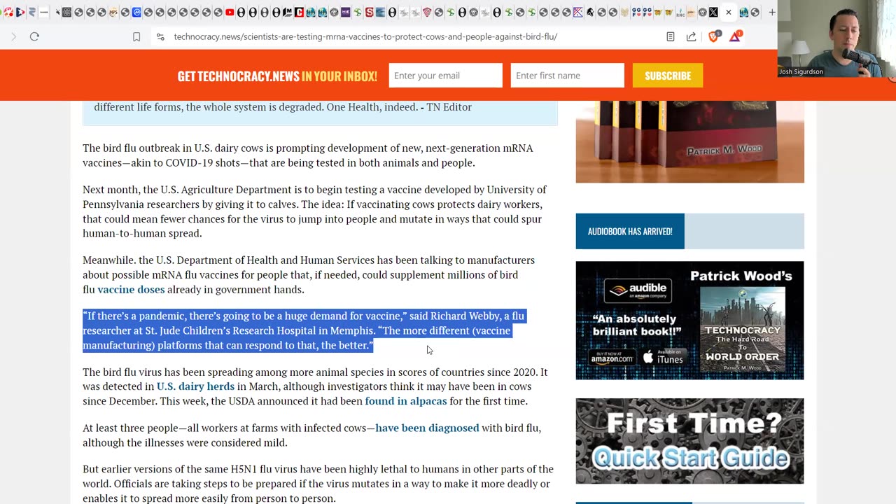 GET READY! - BIRD FLU MRNA VACCINES! - Alt Media Pushes Bird Flu Psyop! - They Think You're Stupid!