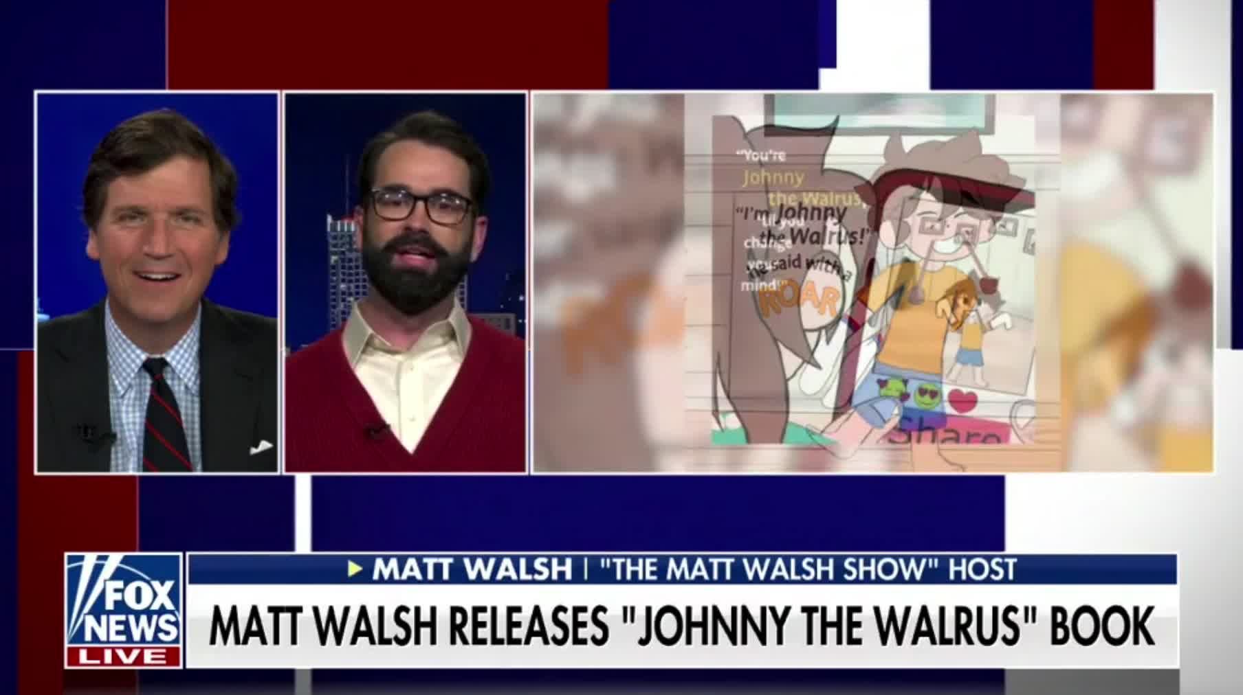 Matt Walsh announces his new children's book "Johnny the Walrus"