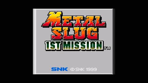 Neo Geo Pocket Color Demo & Title Screen Presentation - Metal Slug: 1st Mission