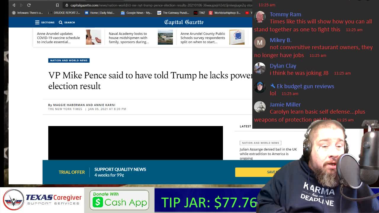 1/6/21 LIVE Archive: Will Today be the Day that Begins the Civil War?