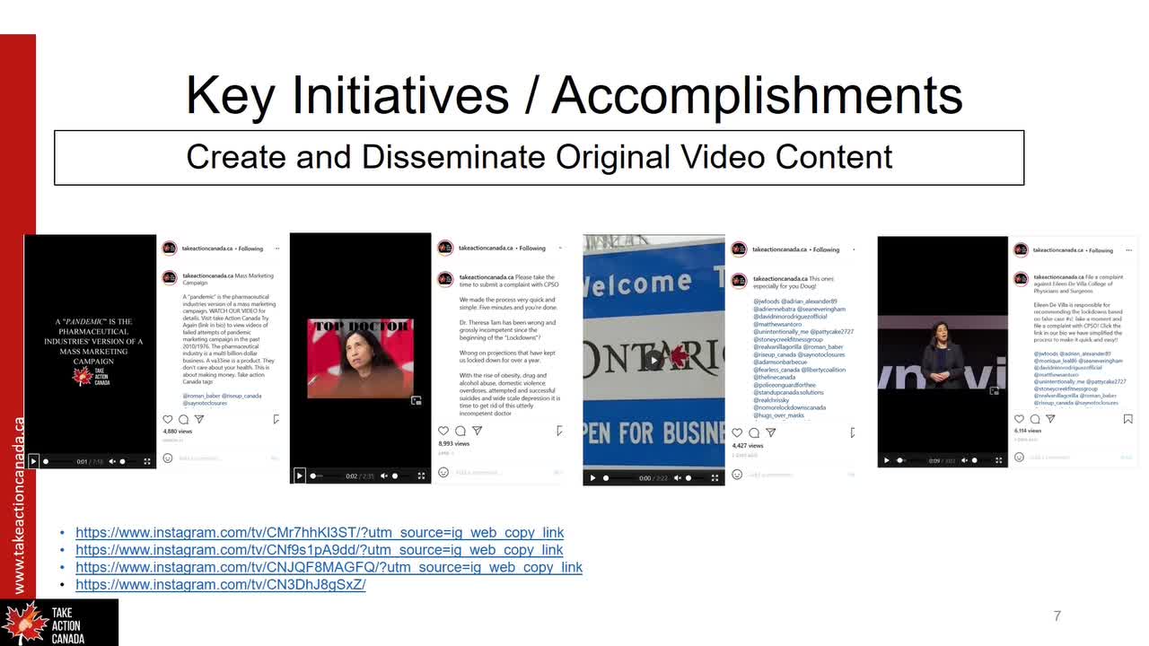 Take Action Canada Fund Raising Video