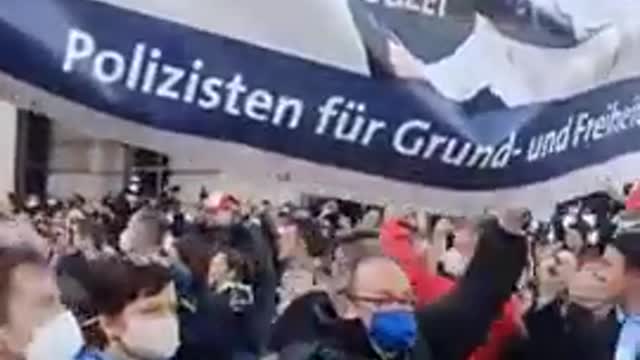 Berlin Germany Police Officers Taking The Side of The People!!!