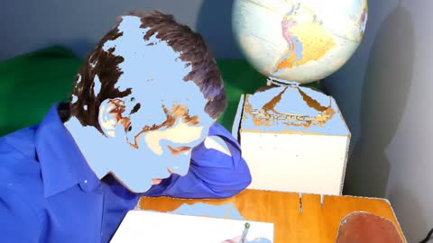 Dominic Langlois dessine devant vous ce qu'est une belle femme selon lui