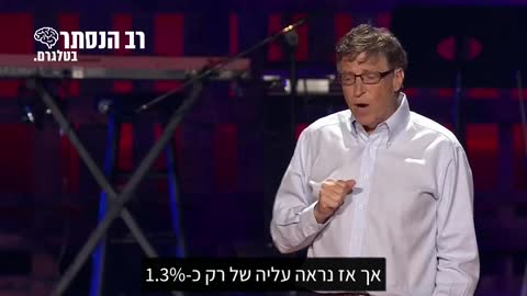 ביל גייטס: יש לצמצם את אוכלוסיית העולם ע"י חיסונים ותכנון הפריון וכך לשמור על העולם מפני התחממות