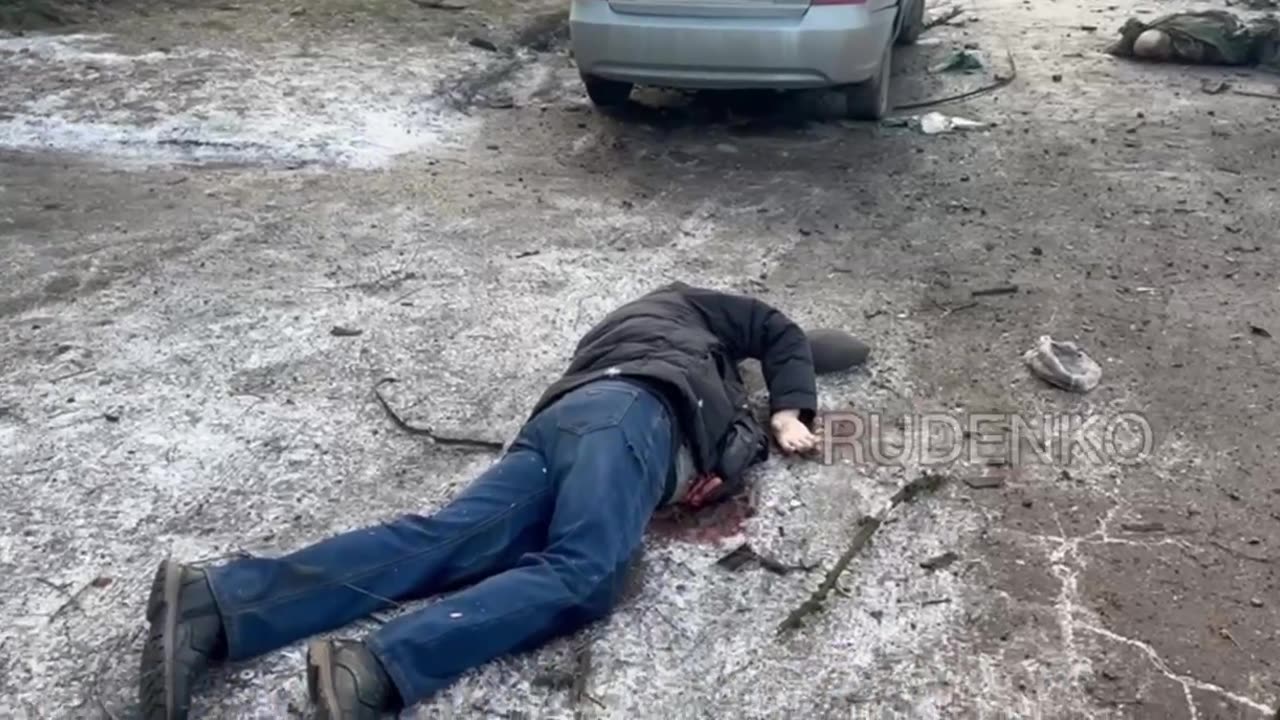 Consequences of shelling of Kalininsky district of Donetsk.