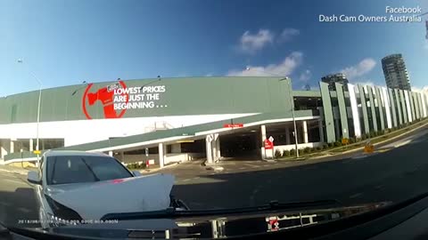 The moment a careless driver smashes head on into a dash-cam owner's car