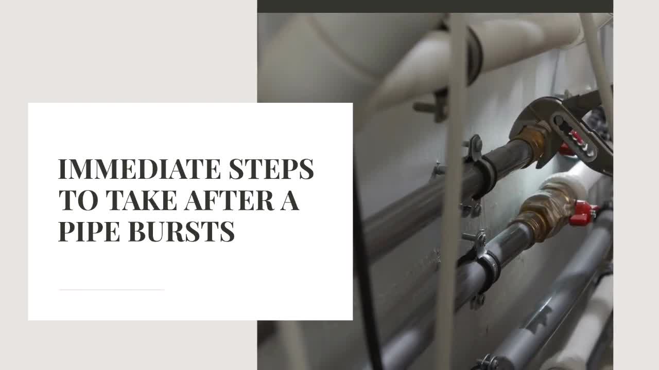 HOW TO FIX A BURST WATER PIPE