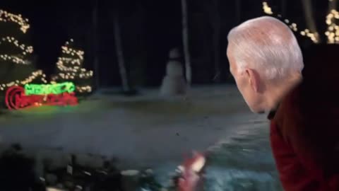 SNOW BLOWER AND CHRISTMAS LIGHTS WITH BIDEN 😜AT DADDY’S HOME