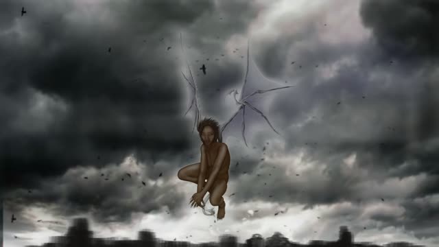 Fantastic & Dreamy Short Animation - A Devil in Gloomy Sky