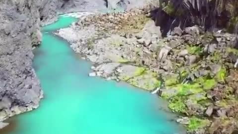 Spectacular canyon scenery in different scenes
