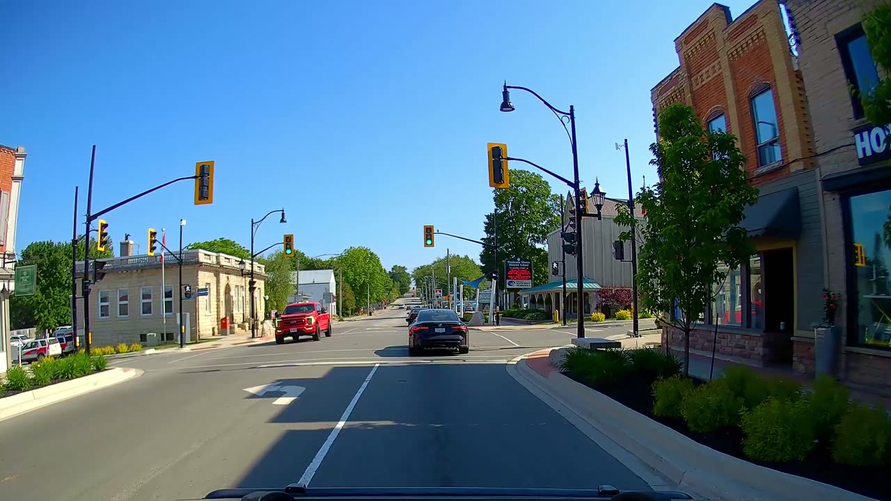 Driving Wiarton Ontario Canada