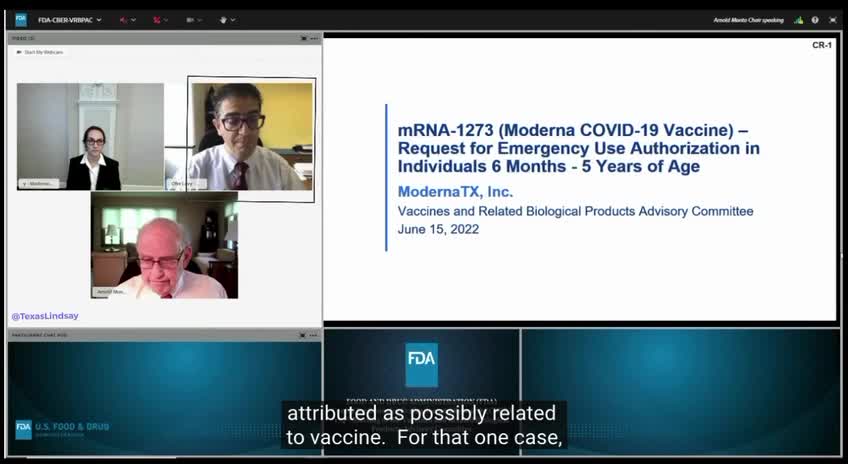 🚨BREAKING: FDA Discusses one of the confirmed cases linked to side effects of mRNA products
