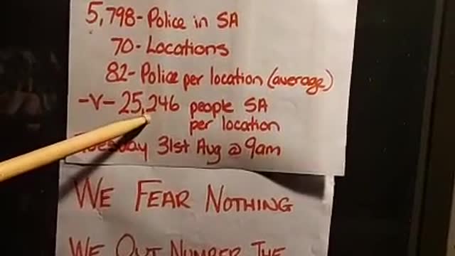 South Australia we fear nothing these are the numbers