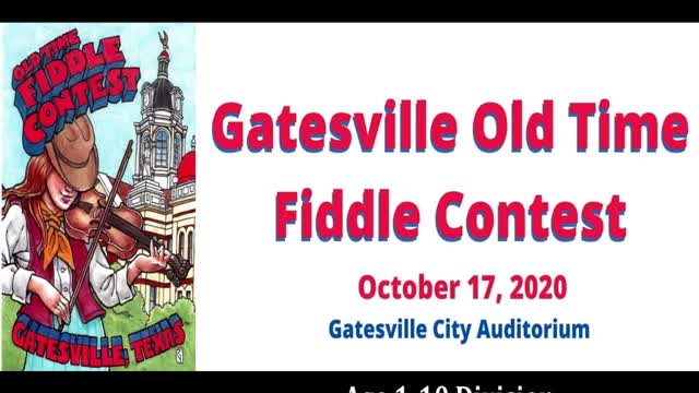 Age 0-10 Division - McKenna Petersen - 2020 Gatesville Fiddle Contest