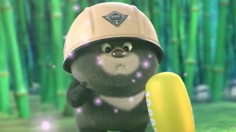 Bamboo panda funny cartoon video