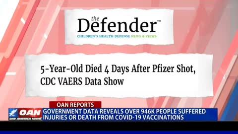 Government Data Reveals Over 946K People Suffered Injuries Or Death From The Jab