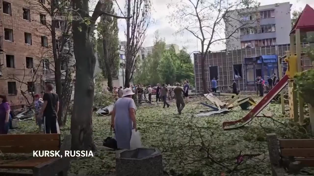 Evacuations continue in border region of Russia following Ukraine’s incursion.mp4