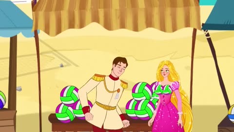 Rapunzel and Her Football Shop