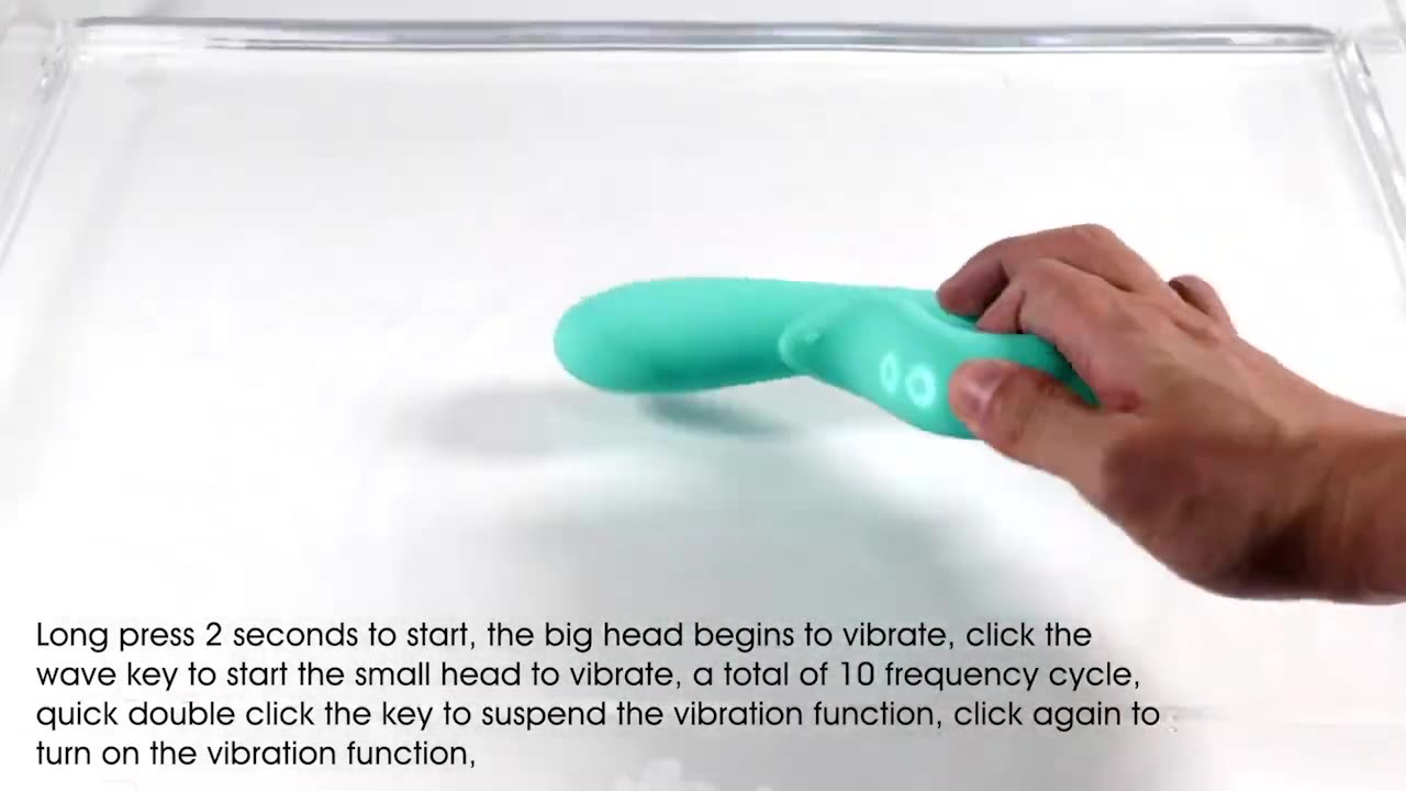 Winyi Connie Dual Stimulator Vibrator Aqua