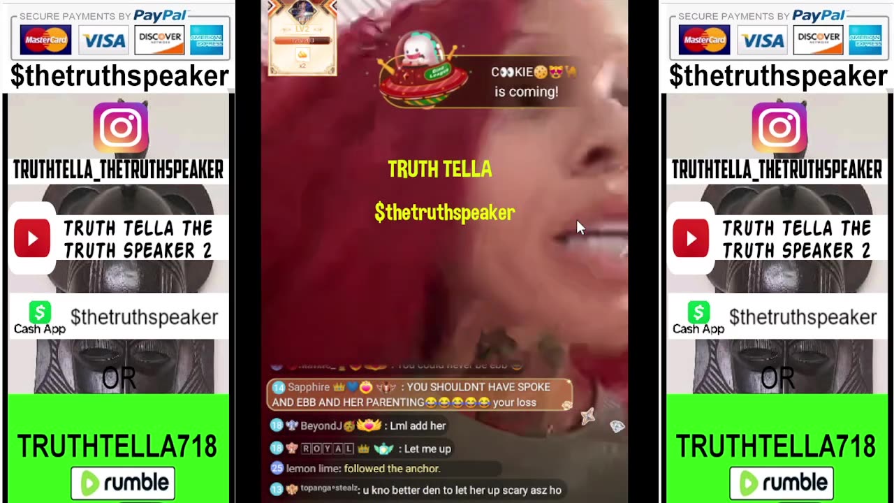 ENERGY GETTING ALL THE ENERGY SHE WANTED AFTER BEATING HER KIDS ON LIVE