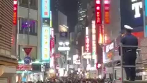 Shibuya Halloween night in Japan
