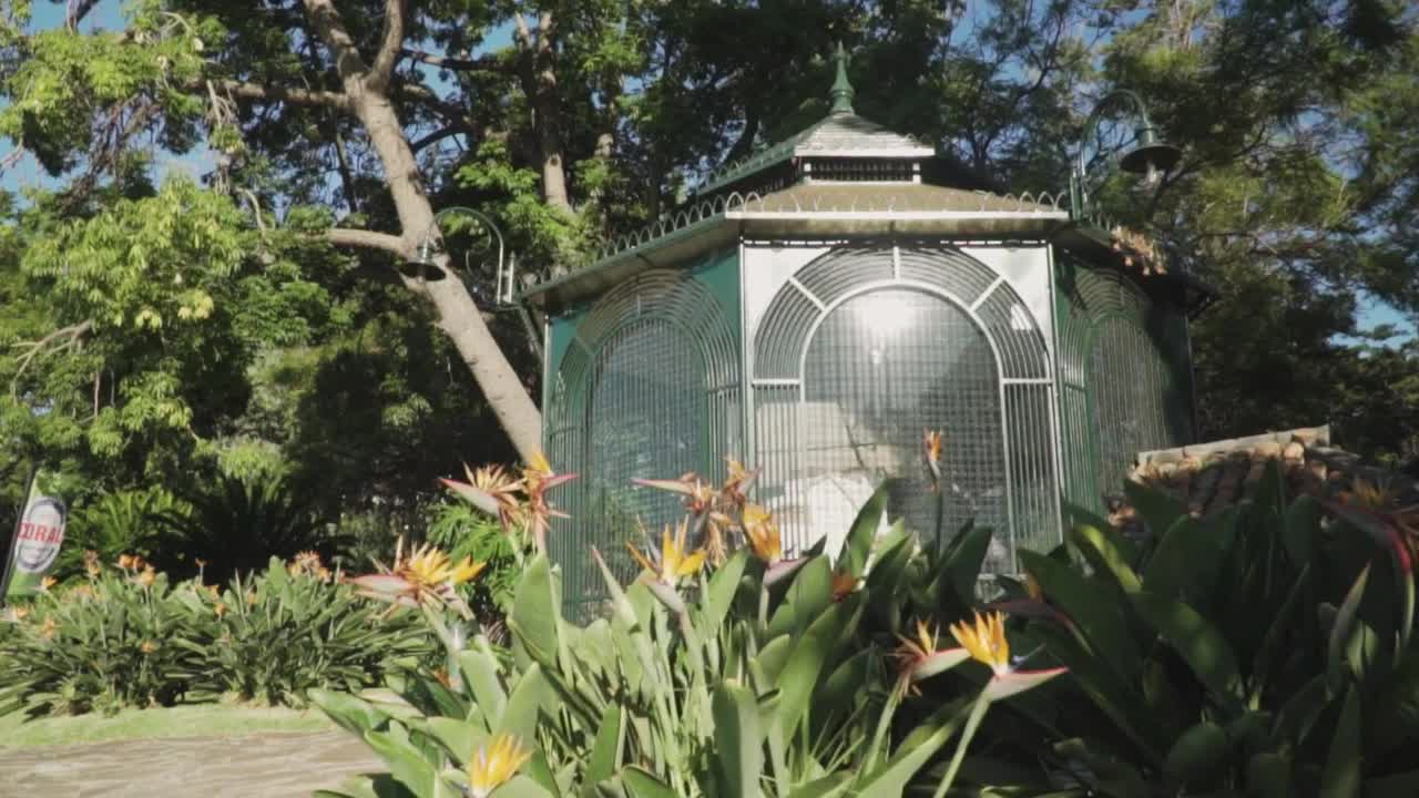 Kiosk in a garden
