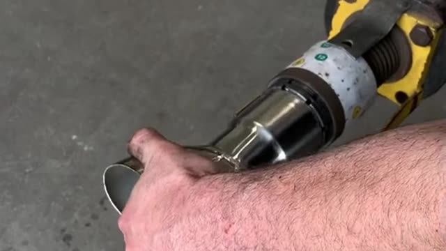 The fittings are connected with the repair pipes.