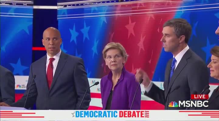 Beto O'Rourke Speaks at Dem debate