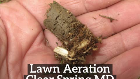 Lawn Aeration Clear Spring MD GroshsLawnService.com