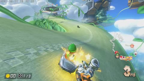 Mario Kart 8 Deluxe Switch Luigi Part 13 Cloudtop Cruise