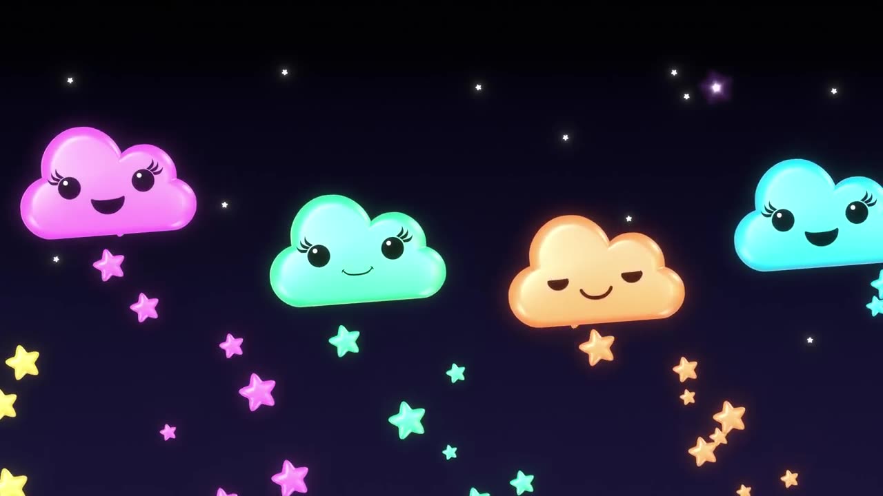 Hey Bear Sensory - Mindful Moon and Sleepy Stars - Wind down and Relax - Calming Bedtime Video