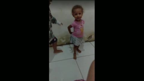 super cute dancing girl