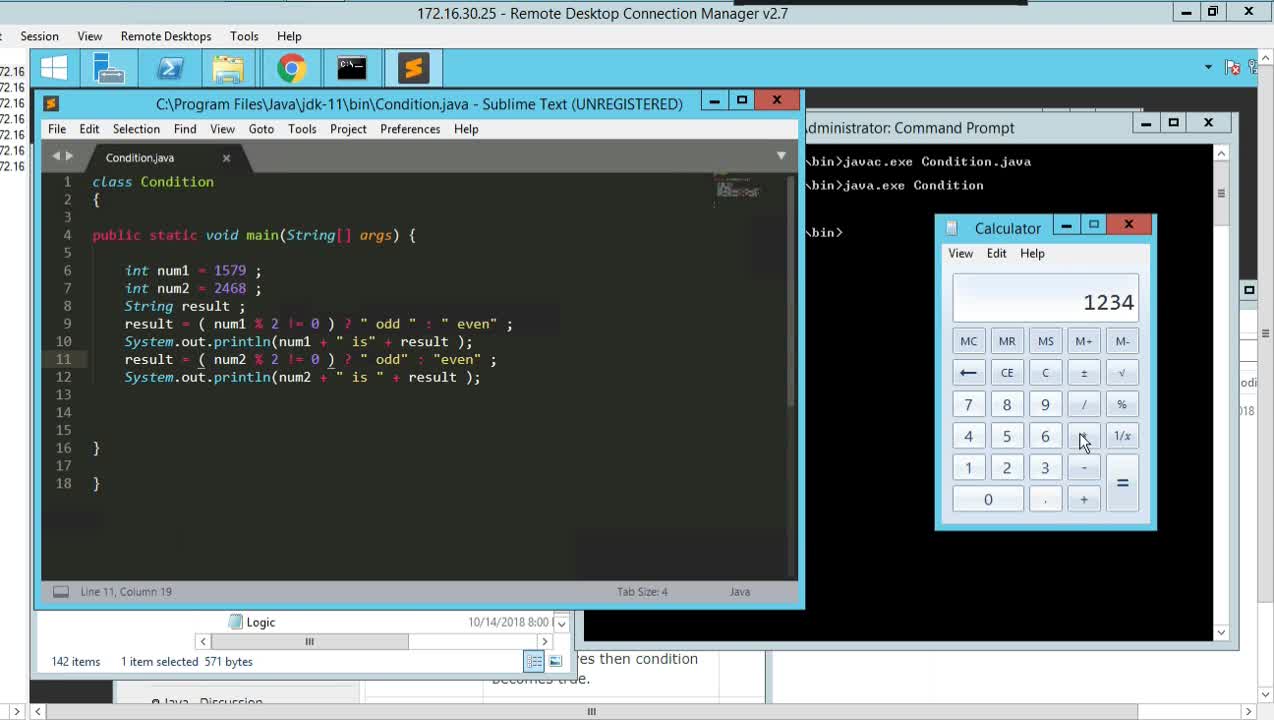 Learn to Program with Java version 11 - Part 11 : Write Java conditions #getajobinit