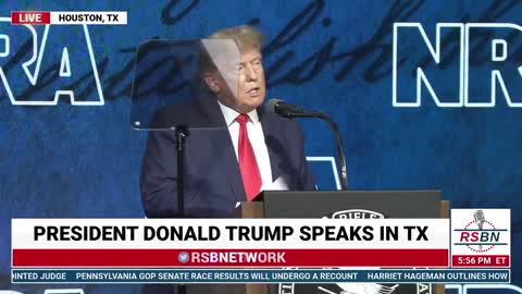 Donald Trump reads the names of the children & teachers killed in the shooting in Uvalde, Texas
