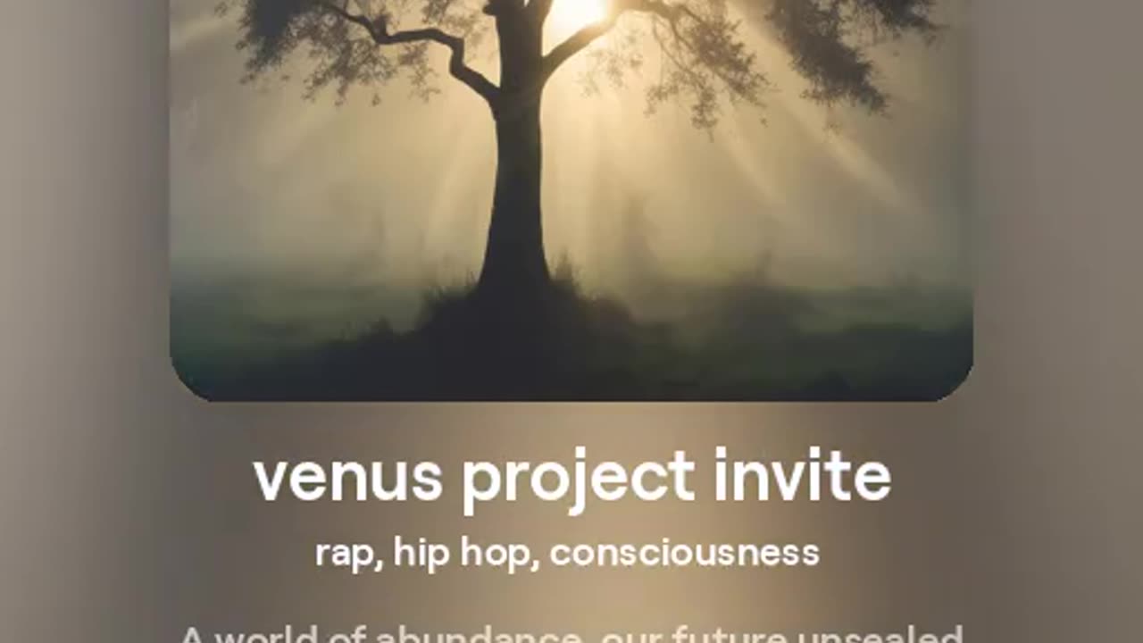 venus project invite - version 2