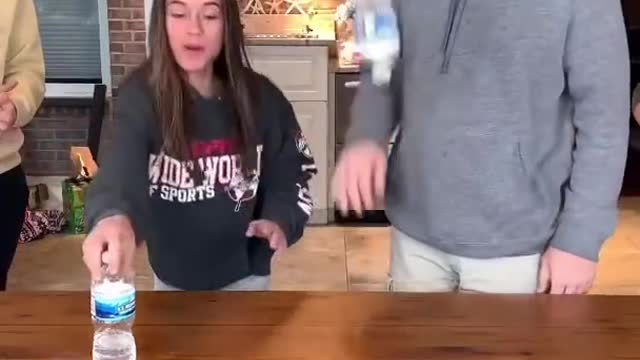 My and my family's bottle challenge 😂😂😂