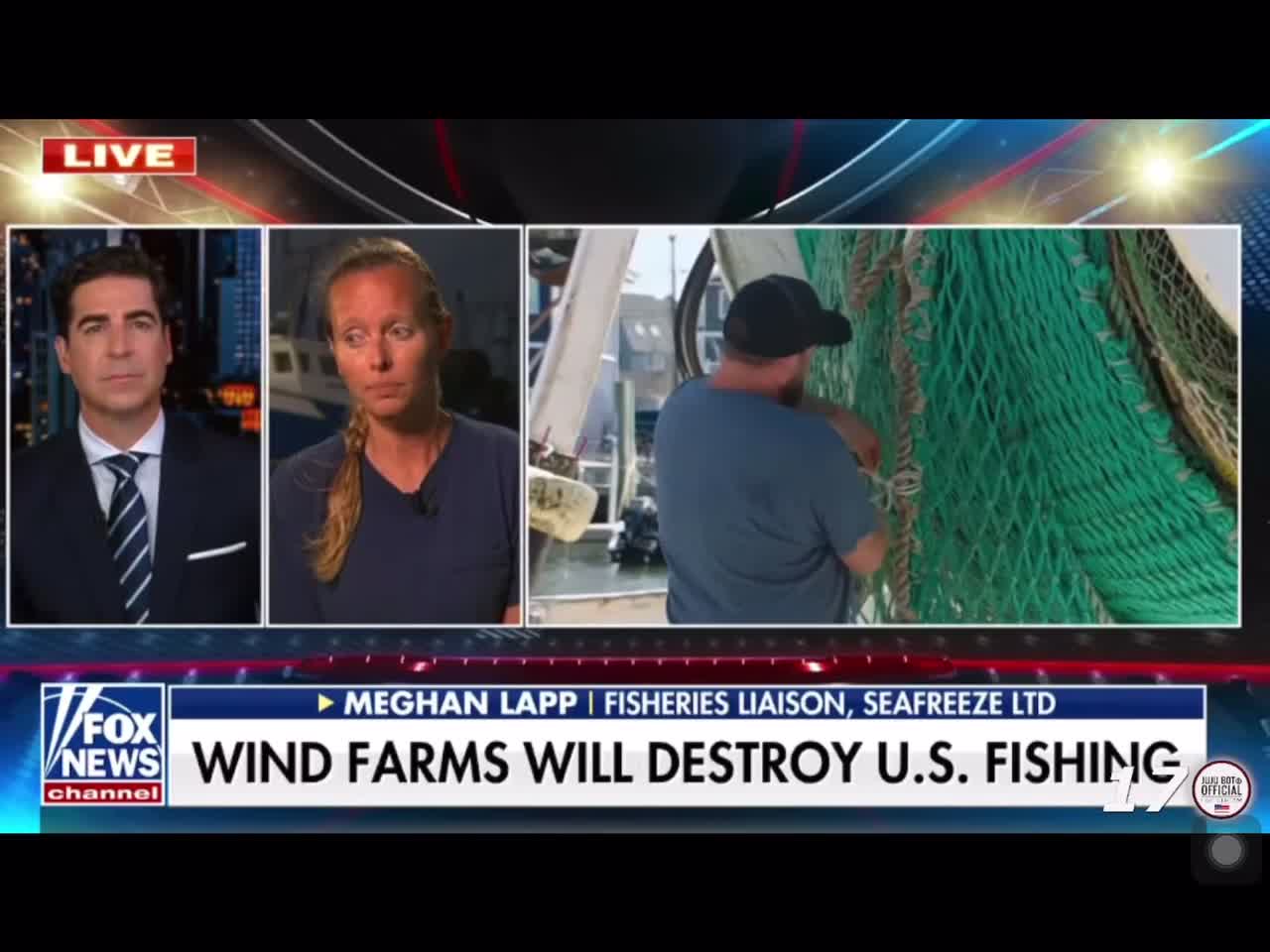 Foreign windmill Farms destroying US waters and the fishing industry.