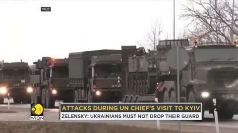 Russia fires multiple missiles into Kyiv during UN chief Guterres' visit