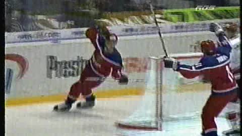 La final du championnat du monde de hockey Junior 2002 Russie vs Canada