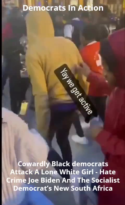 Black Mob Attacks A Lone White Girl In Joe Biden's New America