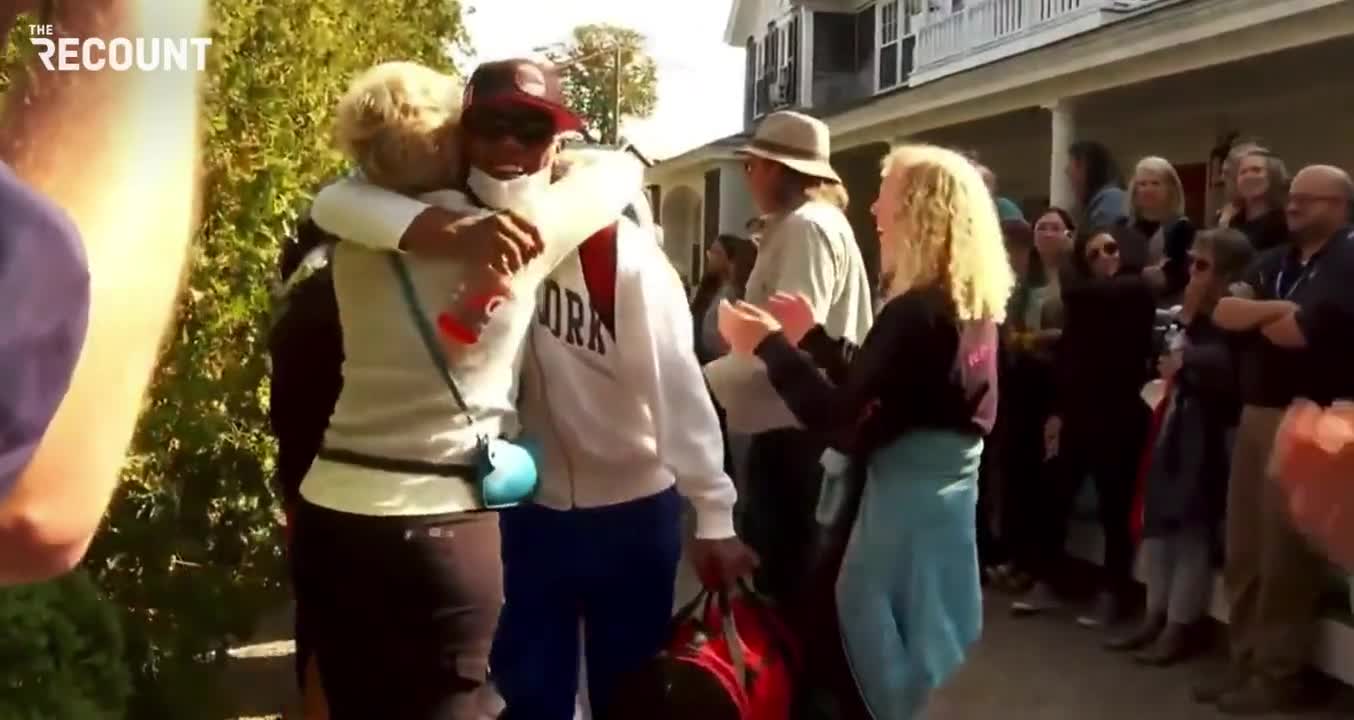 Hugs from Martha's Vineyard residents to the immigrants, unfortunately they cannot help them!