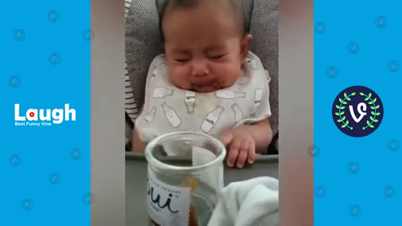 Funny babies doing funny things.