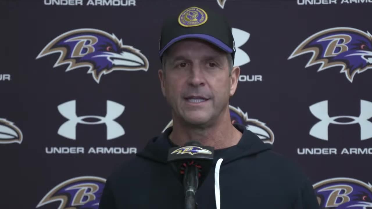 John Harbaugh Talks to Press | Baltimore Ravens