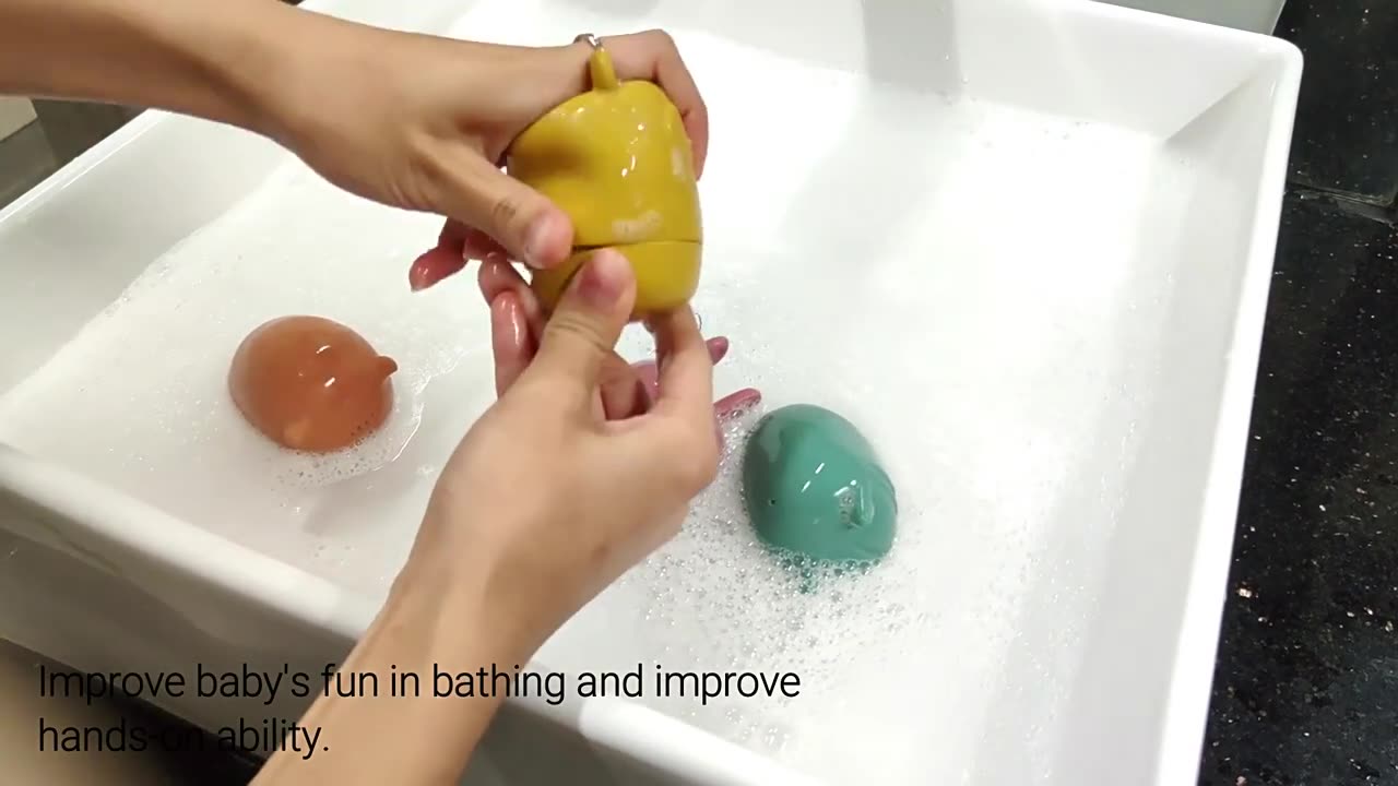 OEM factory - silicone bath toys Make Bath Time Fun for Kids with bathing toys