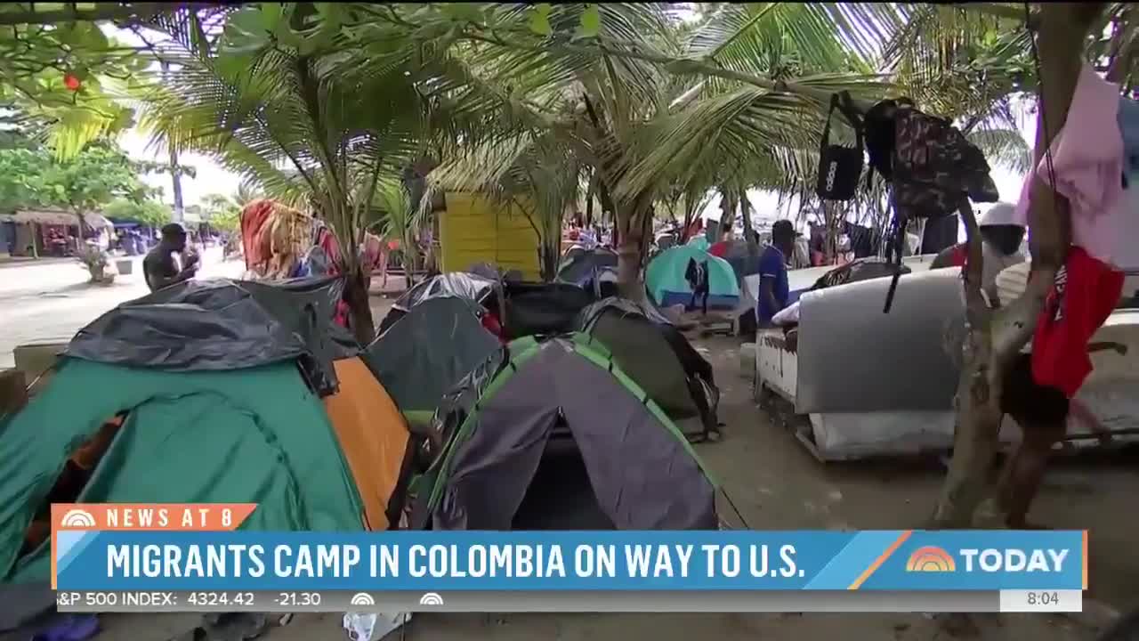 NBC reports that "tens of thousands" of immigrants are in Colombia on their way to the US border