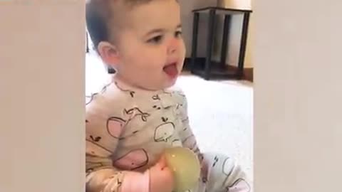 100℅funny videos cute baby smile to copy