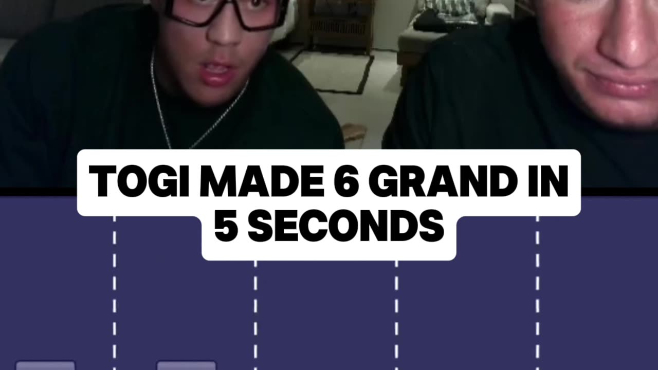 TOGI MADE 6 GRAND IN 5 SECONDSSSSS