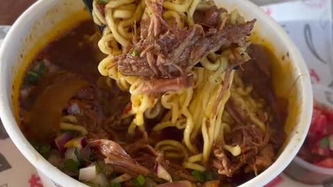 Spicy beef noodles